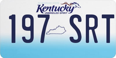 KY license plate 197SRT