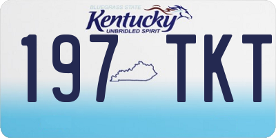 KY license plate 197TKT