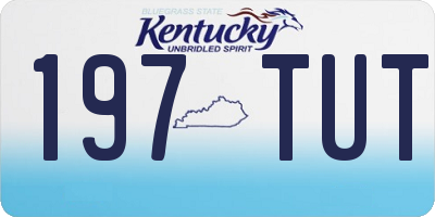 KY license plate 197TUT