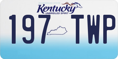 KY license plate 197TWP