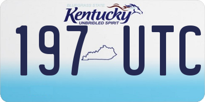 KY license plate 197UTC