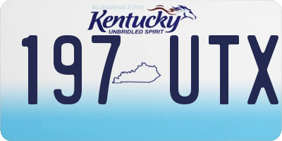 KY license plate 197UTX