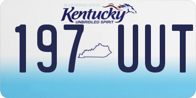 KY license plate 197UUT