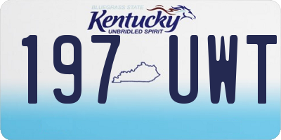 KY license plate 197UWT