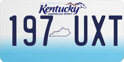 KY license plate 197UXT