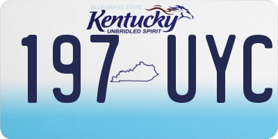 KY license plate 197UYC
