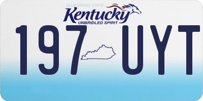 KY license plate 197UYT