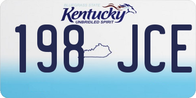 KY license plate 198JCE