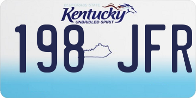KY license plate 198JFR