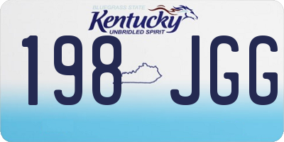 KY license plate 198JGG