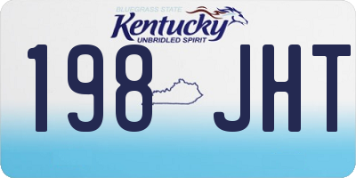 KY license plate 198JHT