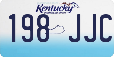 KY license plate 198JJC
