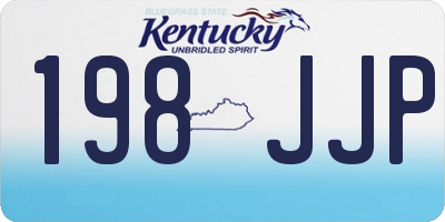 KY license plate 198JJP