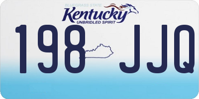 KY license plate 198JJQ