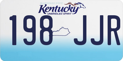 KY license plate 198JJR