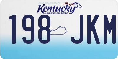 KY license plate 198JKM