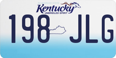 KY license plate 198JLG