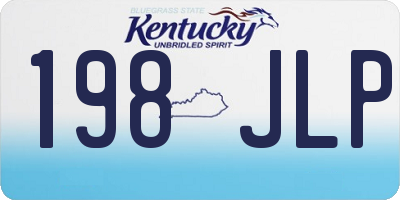 KY license plate 198JLP