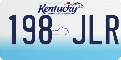 KY license plate 198JLR