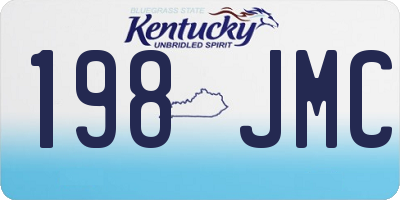 KY license plate 198JMC