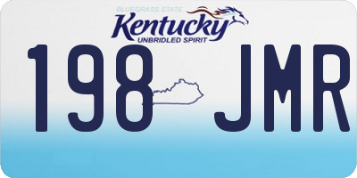 KY license plate 198JMR