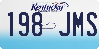 KY license plate 198JMS