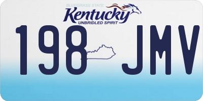 KY license plate 198JMV