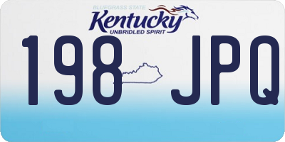 KY license plate 198JPQ