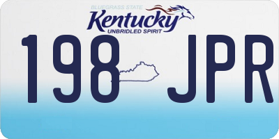 KY license plate 198JPR
