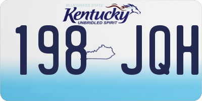 KY license plate 198JQH