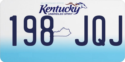 KY license plate 198JQJ