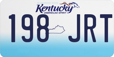 KY license plate 198JRT