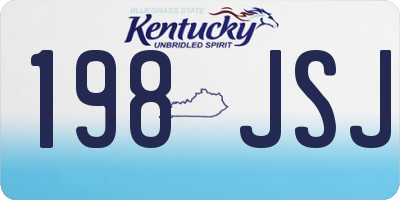 KY license plate 198JSJ