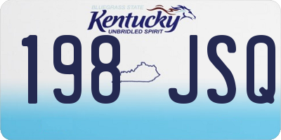KY license plate 198JSQ