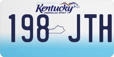 KY license plate 198JTH