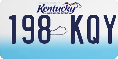 KY license plate 198KQY