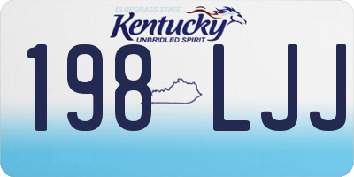 KY license plate 198LJJ
