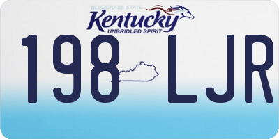 KY license plate 198LJR