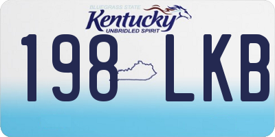 KY license plate 198LKB