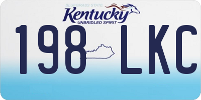 KY license plate 198LKC
