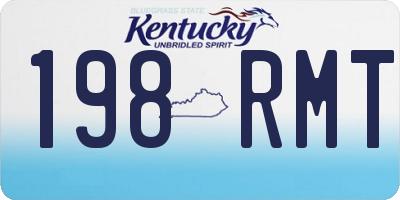 KY license plate 198RMT