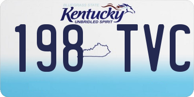 KY license plate 198TVC