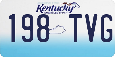 KY license plate 198TVG