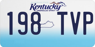 KY license plate 198TVP