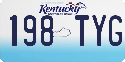 KY license plate 198TYG