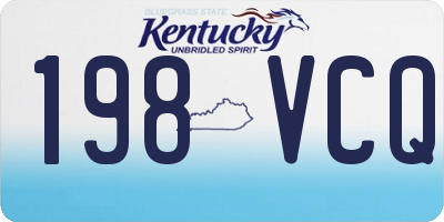 KY license plate 198VCQ