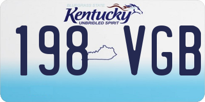 KY license plate 198VGB