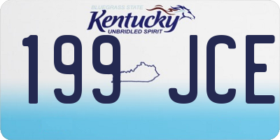 KY license plate 199JCE