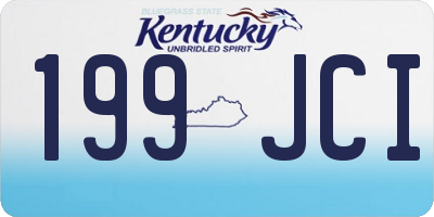 KY license plate 199JCI