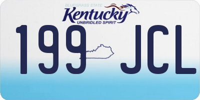 KY license plate 199JCL